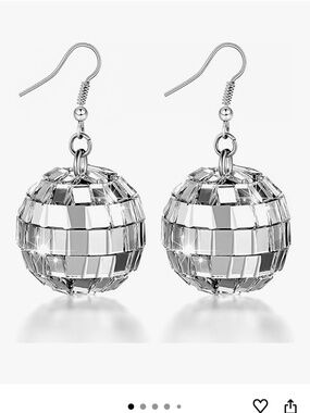 Disco ball earrings